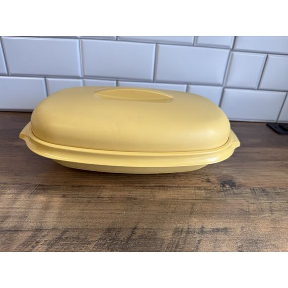 Vintage 1970's 4pcs Tupperware complete Harvest Gold Steamer | Made in USA - Picture 1 of 8